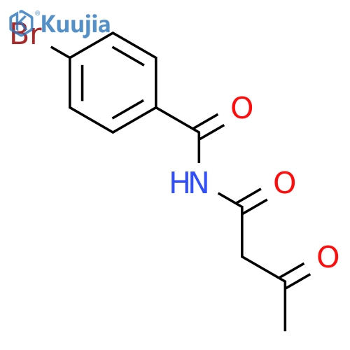 BENZAMIDE, 4-BROMO-N-(1,3-DIOXOBUTYL)- structure