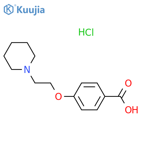 4-2-(1-Piperidinyl)ethoxybenzoic Acid Hydrochloride Salt structure