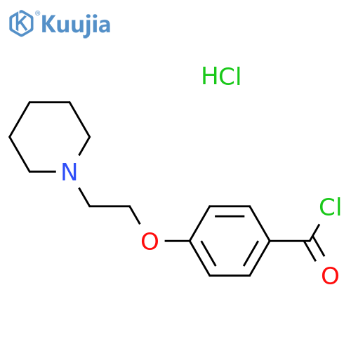 4-(2-Piperidinoethoxy)benzoyl Chloride Hydrochloride structure
