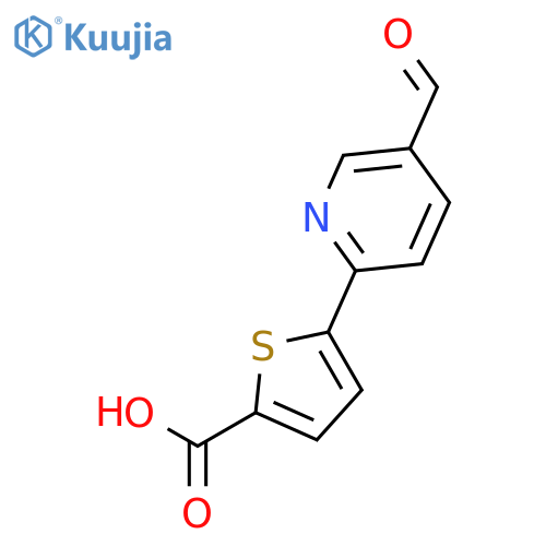 5-(5-formylpyridin-2-yl)thiophene-2-carboxylic acid structure