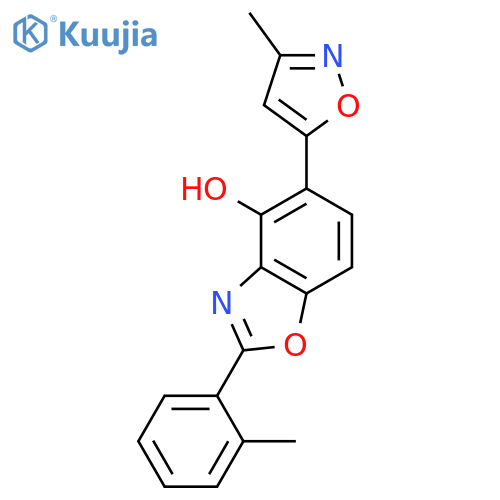 4-BENZOXAZOLOL, 5-(3-METHYL-5-ISOXAZOLYL)-2-(2-METHYLPHENYL)- structure