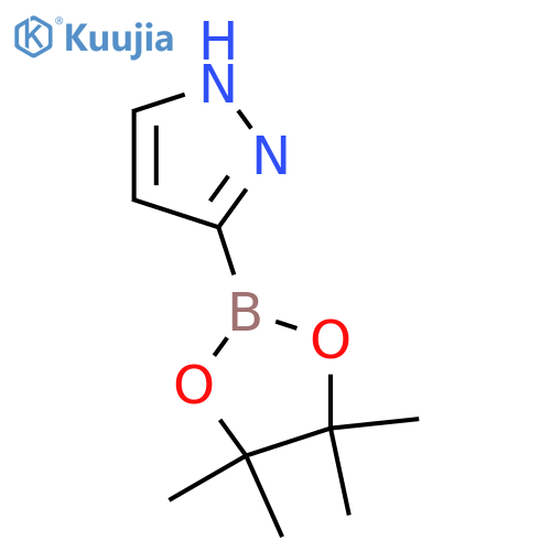3-(4,4,5,5-Tetramethyl-1,3,2-dioxaborolan-2-yl)-1H-pyrazole structure
