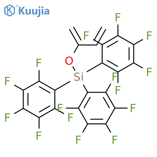 SILANE, [(1-METHYLENE-2-PROPENYL)OXY]TRIS(PENTAFLUOROPHENYL)- structure
