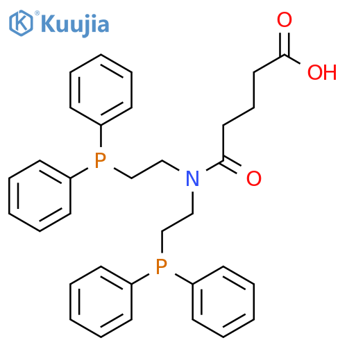 Pentanoic acid, 5-[bis[2-(diphenylphosphino)ethyl]amino]-5-oxo- structure