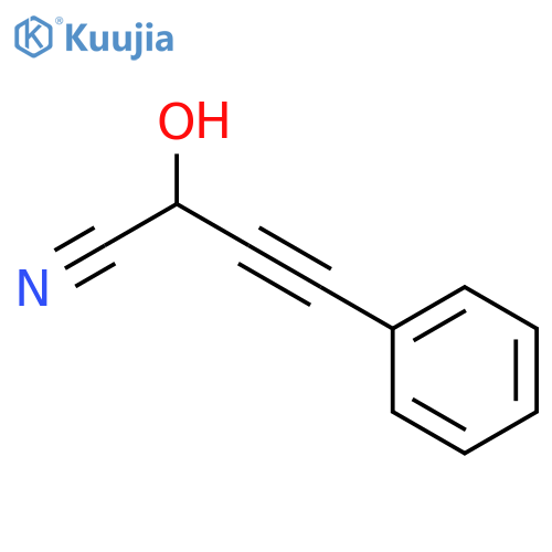 3-Butynenitrile, 2-hydroxy-4-phenyl- structure