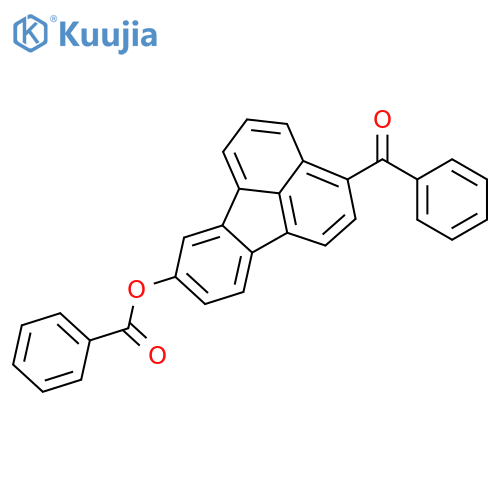 METHANONE, [8-(BENZOYLOXY)-3-FLUORANTHENYL]PHENYL- structure
