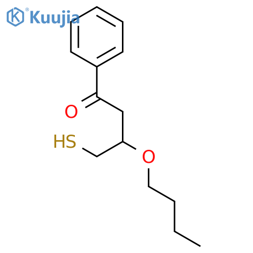 1-BUTANONE, 3-BUTOXY-4-MERCAPTO-1-PHENYL- structure