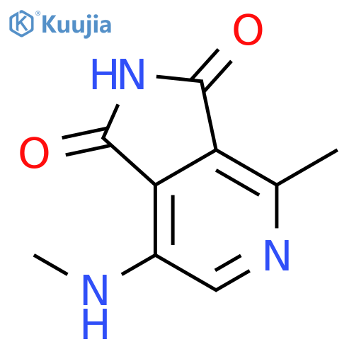 1H-PYRROLO[3,4-C]PYRIDINE-1,3(2H)-DIONE, 4-METHYL-7-(METHYLAMINO)- structure