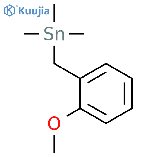 Stannane, [(2-methoxyphenyl)methyl]trimethyl- structure