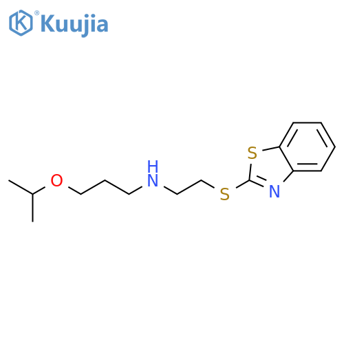 1-PROPANAMINE, N-[2-(2-BENZOTHIAZOLYLTHIO)ETHYL]-3-(1-METHYLETHOXY)- structure