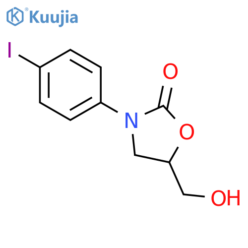 5-Hydroxymethyl-3-(4-iodophenyl)-2-oxazolidinone structure