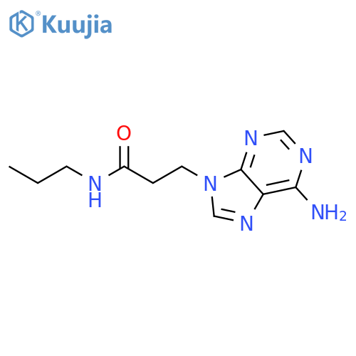 3-(6-Amino-9H-purin-9-yl)-N-propylpropanamide structure