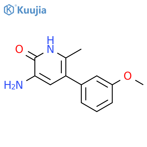 2(1H)-Pyridinone, 3-amino-5-(3-methoxyphenyl)-6-methyl- structure