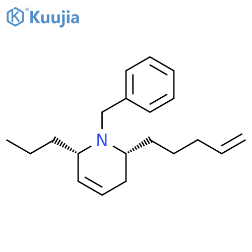 Pyridine, 1,2,3,6-tetrahydro-2-(4-pentenyl)-1-(phenylmethyl)-6-propyl-,(2R,6S)-rel- structure