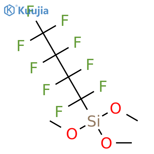 Silane, trimethoxy(nonafluorobutyl)- structure