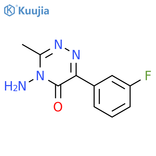 1,2,4-Triazin-5(4H)-one, 4-amino-6-(3-fluorophenyl)-3-methyl- structure