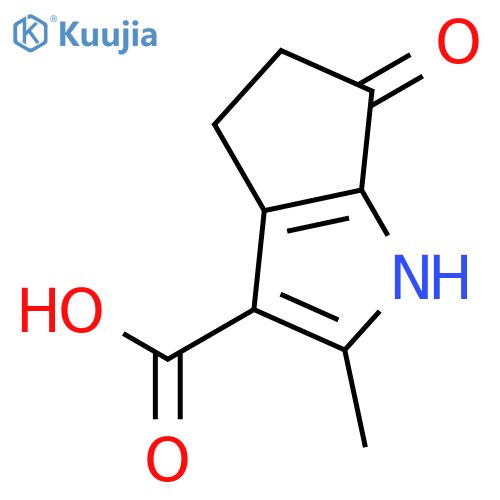 1,4,5,6-tetrahydro-2-methyl-6-oxo-Cyclopenta[b]pyrrole-3-carboxylic acid structure