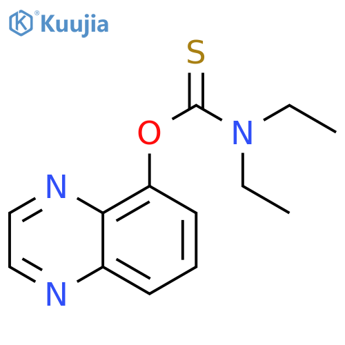 Carbamothioic acid, N,N-diethyl-, O-5-quinoxalinyl ester structure
