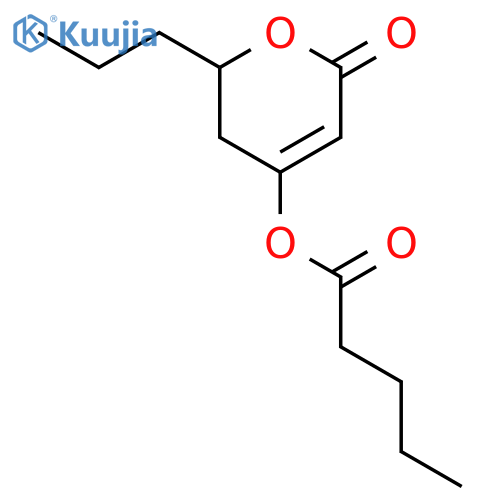 PENTANOIC ACID, 3,6-DIHYDRO-6-OXO-2-PROPYL-2H-PYRAN-4-YL ESTER structure