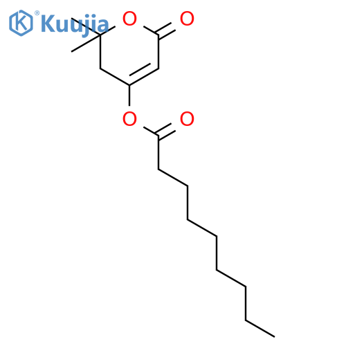 NONANOIC ACID, 3,6-DIHYDRO-2,2-DIMETHYL-6-OXO-2H-PYRAN-4-YL ESTER structure