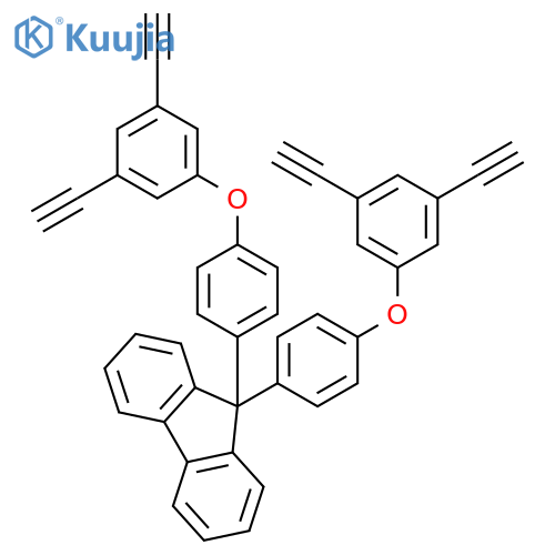 9H-FLUORENE, 9,9-BIS[4-(3,5-DIETHYNYLPHENOXY)PHENYL]- structure