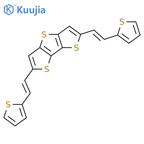 Dithieno[3,2-b:2',3'-d]thiophene, 2,6-bis[2-(2-thienyl)ethenyl]- structure