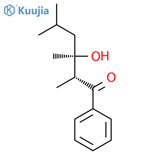 1-HEXANONE, 3-HYDROXY-2,3,5-TRIMETHYL-1-PHENYL-, (R*,R*)- structure