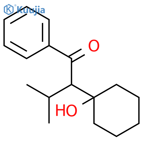 1-BUTANONE, 2-(1-HYDROXYCYCLOHEXYL)-3-METHYL-1-PHENYL- structure