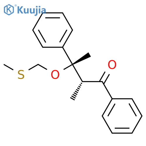1-Butanone, 2-methyl-3-[(methylthio)methoxy]-1,3-diphenyl-, (R*,S*)- structure