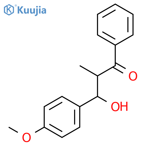 3-Hydroxy-3-(4-methoxyphenyl)-2-methyl-1-phenylpropan-1-one structure