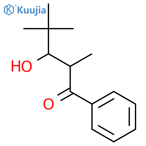 3-Hydroxy-2,4,4-trimethyl-1-phenylpentan-1-one structure