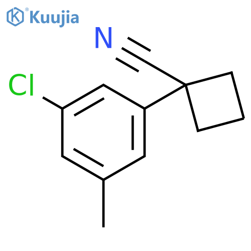 Cyclobutanecarbonitrile, 1-(3-chloro-5-methylphenyl)- structure
