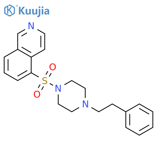 PIPERAZINE, 1-(5-ISOQUINOLINYLSULFONYL)-4-(2-PHENYLETHYL)- structure