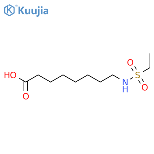 Octanoic acid, 8-[(ethylsulfonyl)amino]- structure