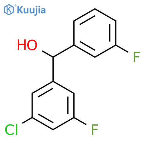 3-Chloro-3',5-difluorobenzhydrol structure