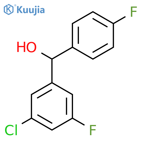 3-Chloro-4',5-difluorobenzhydrol structure