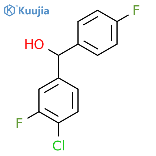 (4-chloro-3-fluorophenyl)(4-fluorophenyl)methanol structure