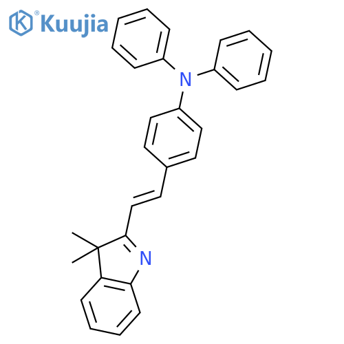 BENZENAMINE, 4-[2-(3,3-DIMETHYL-3H-INDOL-2-YL)ETHENYL]-N,N-DIPHENYL- structure