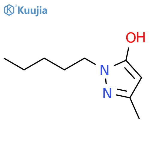 1H-Pyrazol-5-ol, 3-methyl-1-pentyl- structure