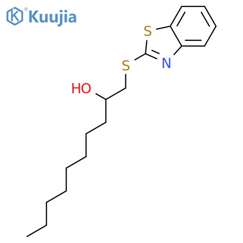 2-Decanol, 1-(2-benzothiazolylthio)- structure