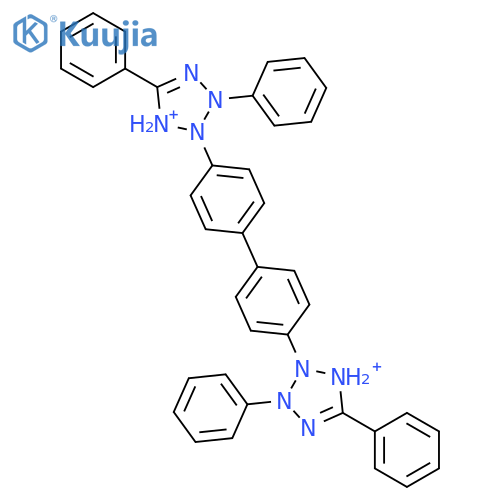 2H-Tetrazolium, 2,2'-[1,1'-biphenyl]-4,4'-diylbis[3,5-diphenyl- structure