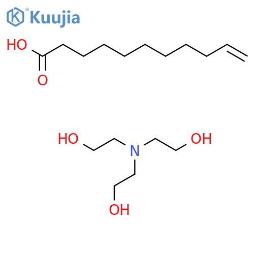 2-[Bis(2-hydroxyethyl)amino]ethanol;undec-10-enoic acid structure