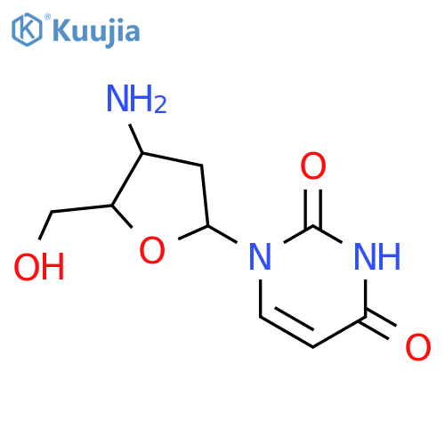 3'-Amino-2',3'-dideoxyuridine structure