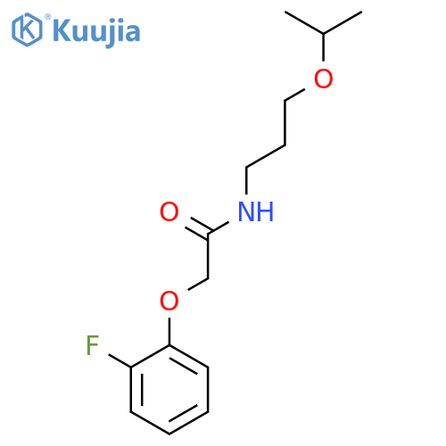 ACETAMIDE, 2-(2-FLUOROPHENOXY)-N-[3-(1-METHYLETHOXY)PROPYL]- structure