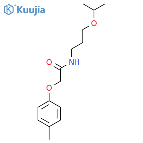 Acetamide, N-[3-(1-methylethoxy)propyl]-2-(4-methylphenoxy)- structure