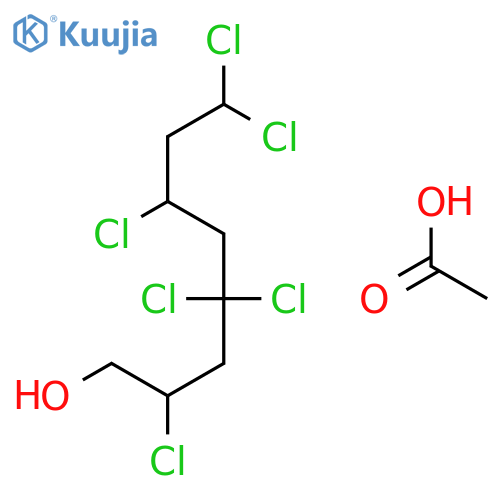 1-Octanol, 2,4,4,6,8,8-hexachloro-, acetate structure
