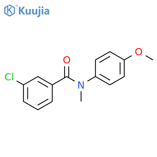 Benzamide, 3-chloro-N-(4-methoxyphenyl)-N-methyl- structure
