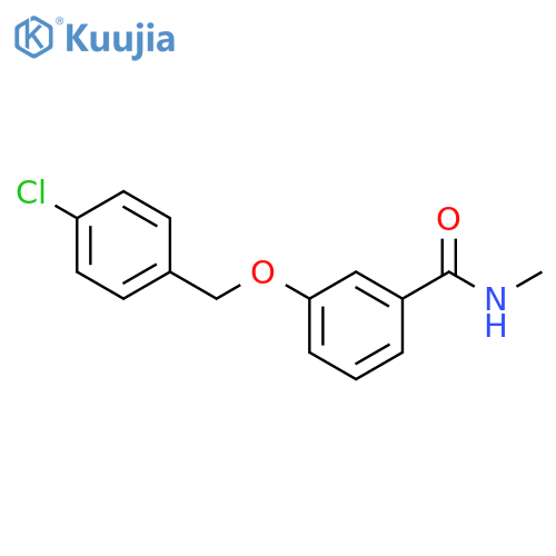 Benzamide, 3-[(4-chlorophenyl)methoxy]-N-methyl- structure