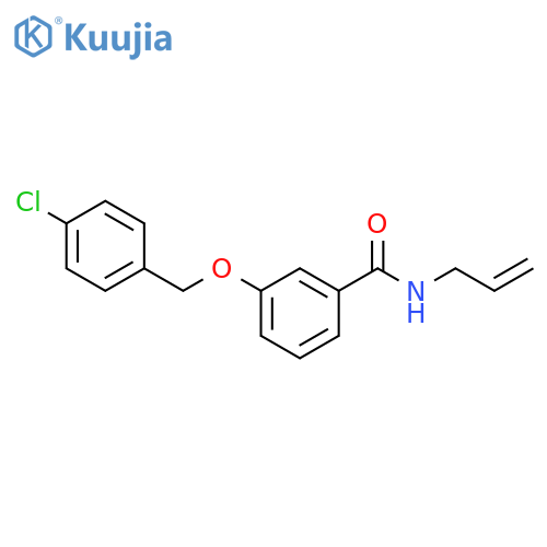 Benzamide, 3-[(4-chlorophenyl)methoxy]-N-2-propenyl- structure