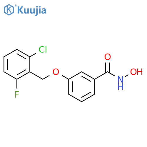 Benzamide, 3-[(2-chloro-6-fluorophenyl)methoxy]-N-hydroxy- structure